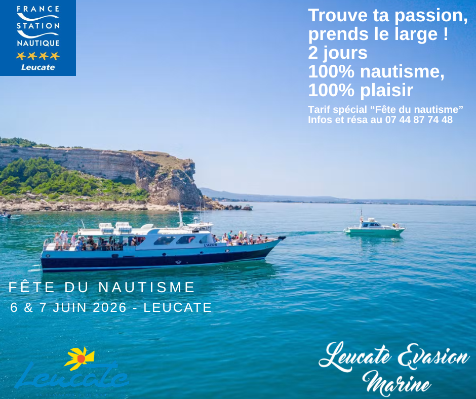 FAITE DU NAUTISME LEUCATE EVASION MARINE 